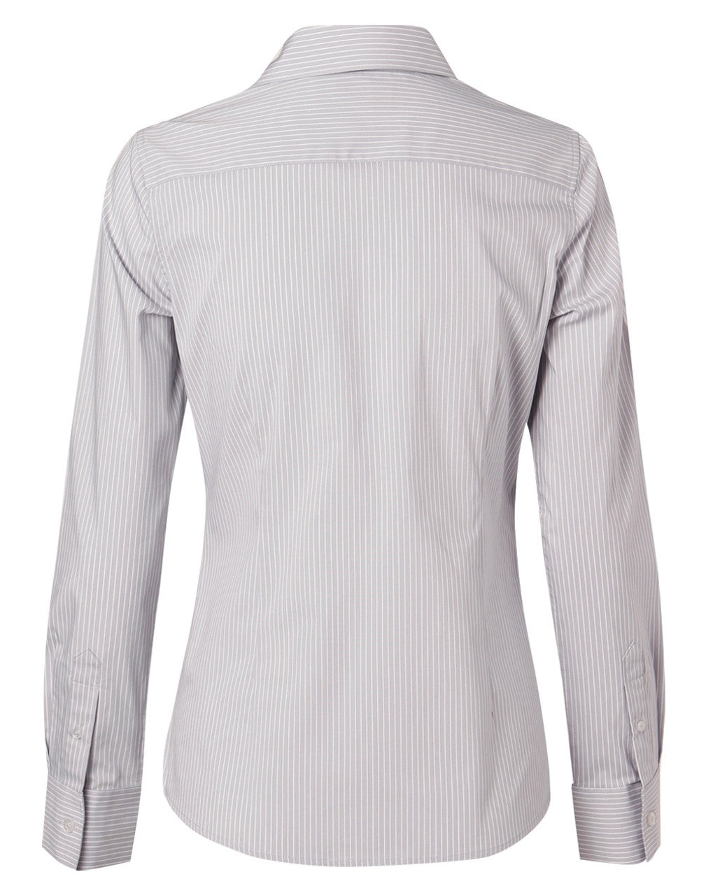 M8200L Women's Ticking Stripe Long Sleeve Shirt