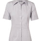 M8200S Women's Ticking Stripe Short Sleeve Shirt