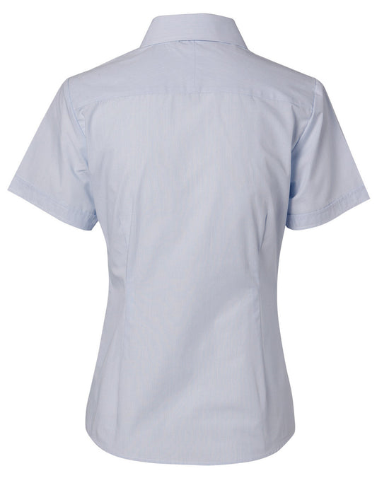 M8211 Women's Fine Stripe Short Sleeve Shirt