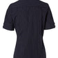 M8224 Women's Pin Stripe Short Sleeve Shirt