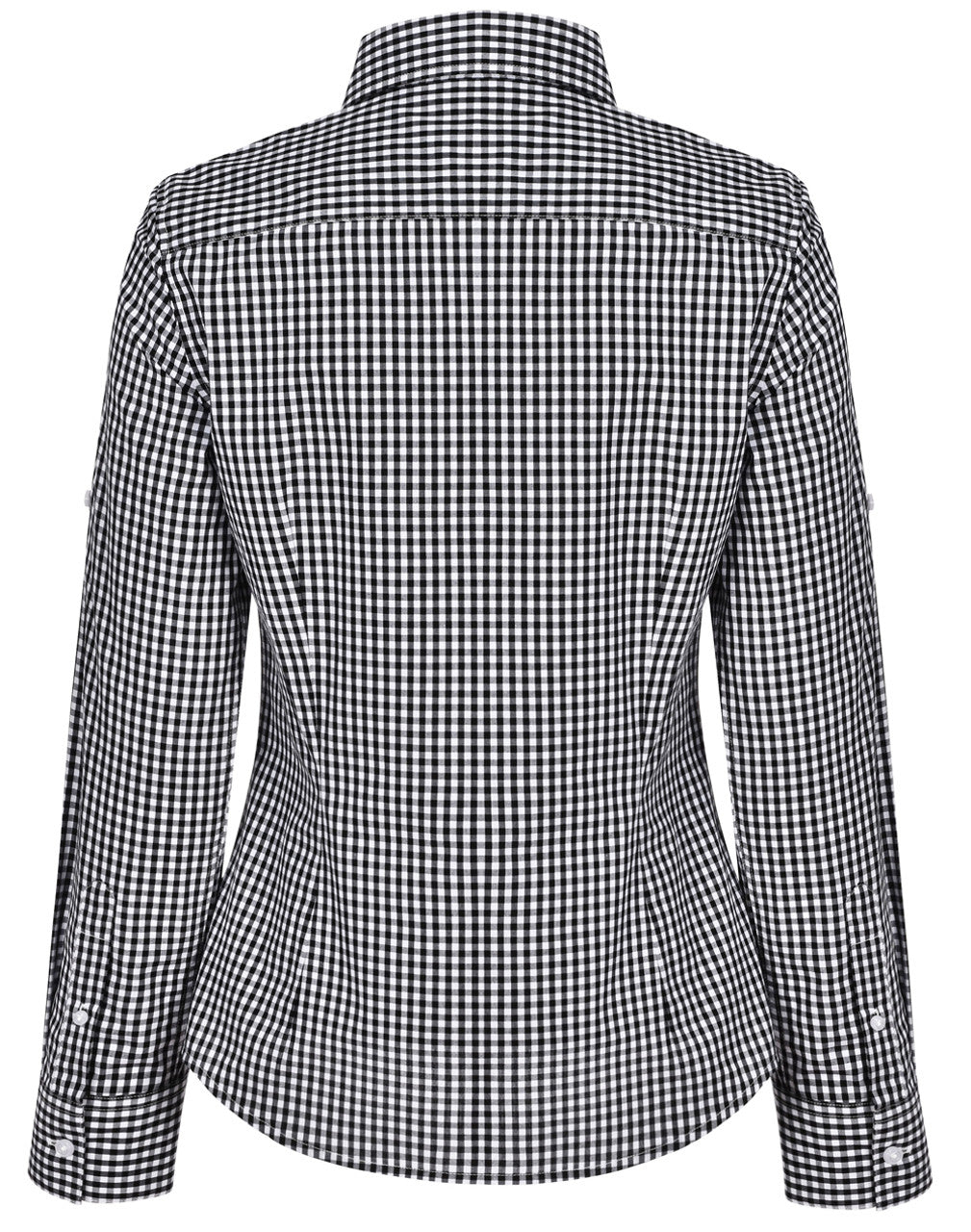M8300L Ladies’ Gingham Check Long Sleeve Shirt