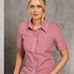 M8300S Ladies’ Gingham Check Short Sleeve Shirt