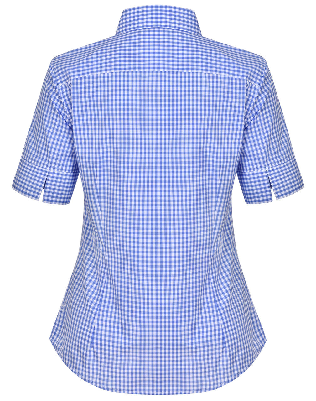 M8300S Ladies’ Gingham Check Short Sleeve Shirt