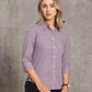 M8340Q Ladies’ two tone Mini Gingham 3/4