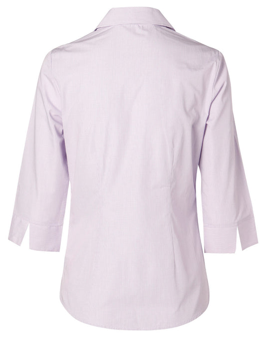 M8360Q Women's Mini Check 3/4 Shirt