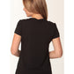 M8820 Women's Ruffle Front Blouse