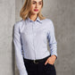 M8922 Ladies’ Dot Contrast Long Sleeve Shirt