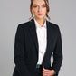 M9201 Ladies’ Wool Blend Stretch One Button Cropped Jacket