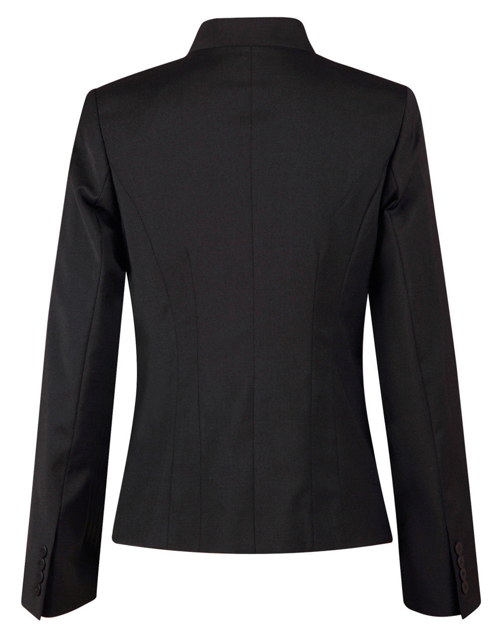 M9202 Ladies’ Wool Blend Stretch Reverse Lapel Jacket