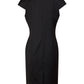 M9281 Ladies’ Wool Blend Stretch Cap Sleeve Dress