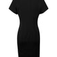 M9282 Ladies’ Poly/Viscose Stretch, Short Sleeve Dress