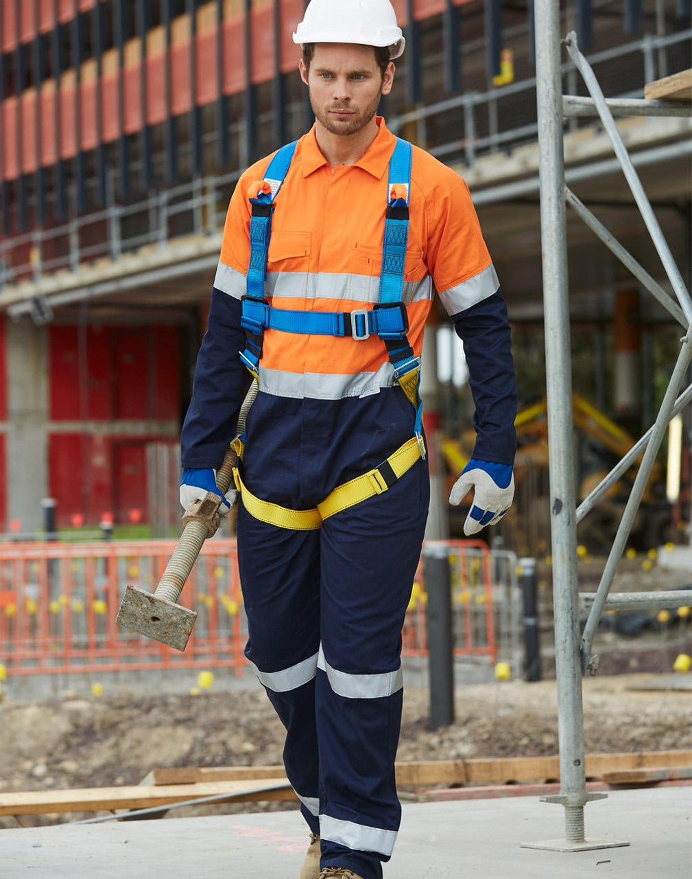 SW207 MEN'S TWO TONE COVERALL