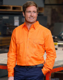 SW51 MEN'S HI-VIS L/S DRILL SHIRT