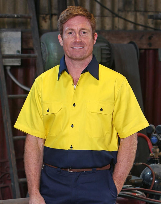 SW53 COTTON DRILL SAFETY SHIRT