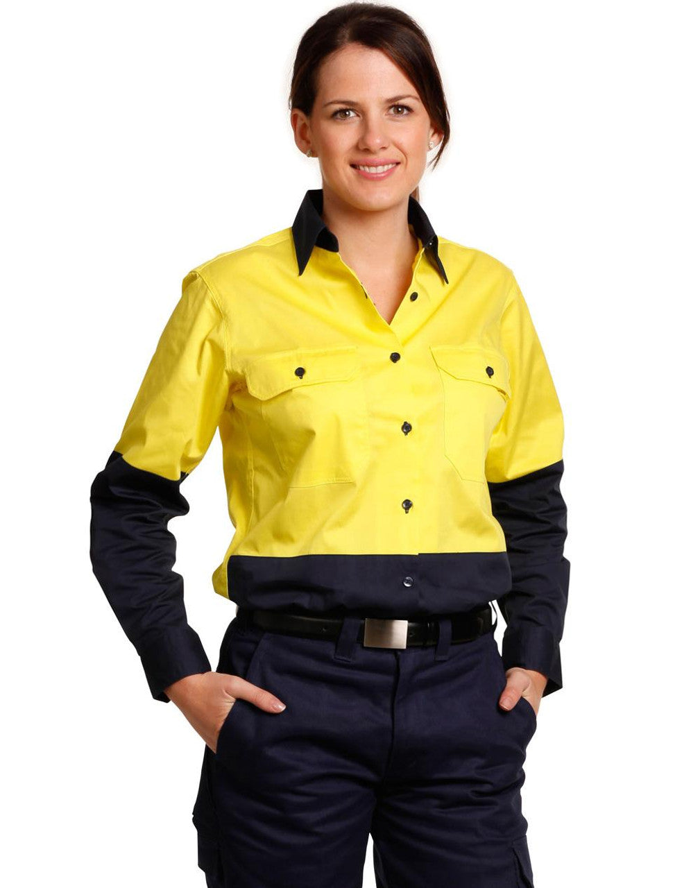 SW64 WOMEN'S LONG SLEEVE SAFETY SHIRT