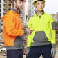 SW78 UNISEX HI VIS ¼ ZIP PREMIUM FLEECE HOODIE
