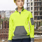 SW78 UNISEX HI VIS ¼ ZIP PREMIUM FLEECE HOODIE