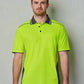 SW79 UNISEX HI-VIS BAMBOO CHARCOAL VENTED SS POLO