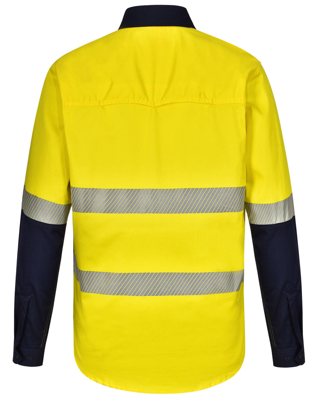 SW83 UNISEX HI VIS COOL-BREEZE SAFETY LS SHIRT (SEGMENTED TAPE)
