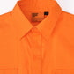 SW87 UNISEX HI-VIS COOL BREEZE CLOSED FRONT LS SHIRT WITH PERFORATED TAPE