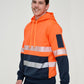 SW88 HI-VIS TWO TONE SAFETY HOODIES WITH SEGMENTED TAPES