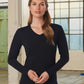 TS05A STRETCH LONG SLEEVE TEE Ladies'