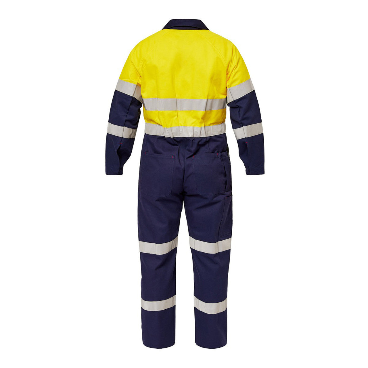 WC3063 Hi Vis Coverall Ind Tape Stout