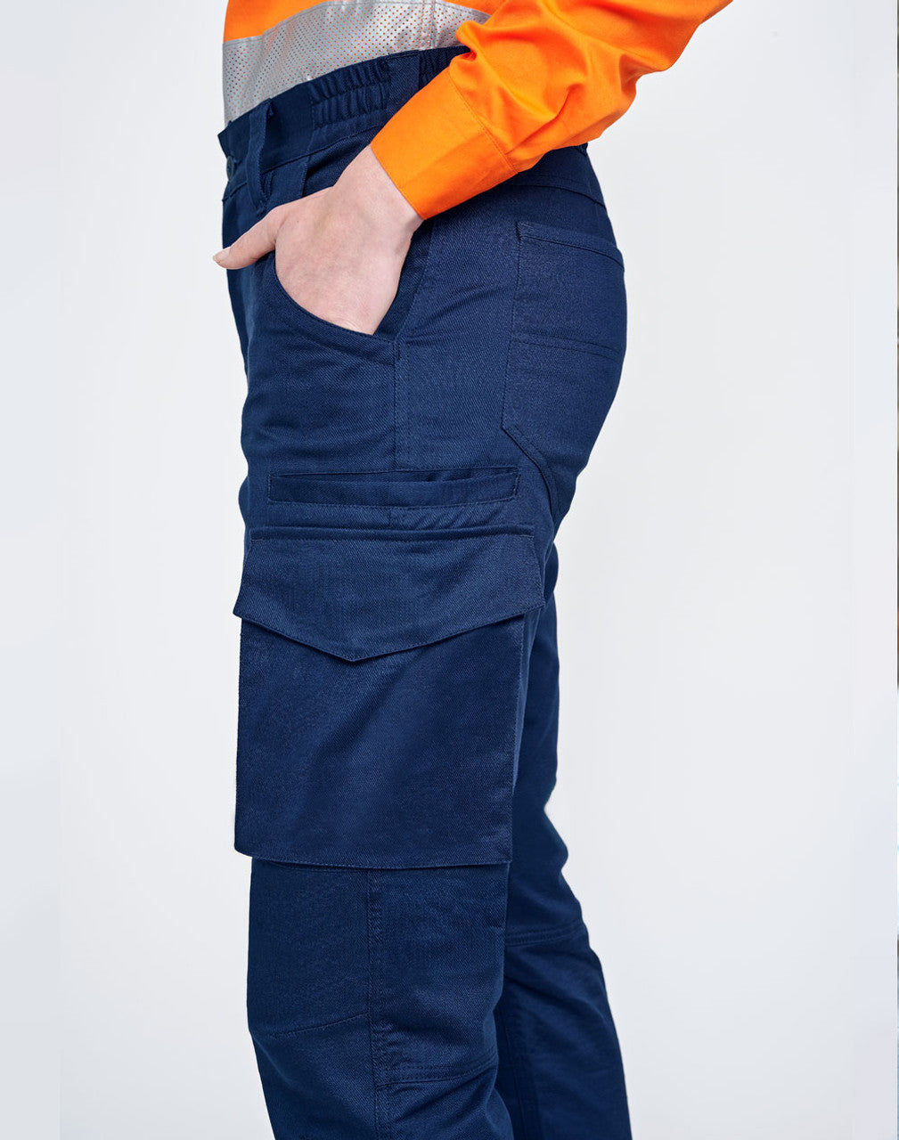 WP26 UNISEX COTTON STRETCH RIP-STOP WORK PANTS