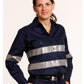 WT08HV WOMEN'S COTTON DRILL WORK SHIRT WITH 3M TAPES