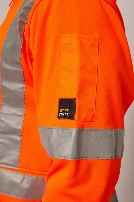 WT8016 Hi Vis Hoodie W/ X-Tape